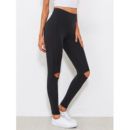 Cut Out Knee Leggings