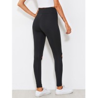 Cut Out Knee Leggings