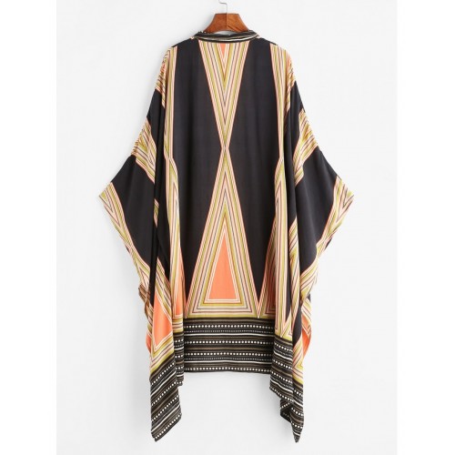 Geo Print Kimono