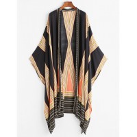 Geo Print Kimono