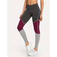 Colour Block Peg Leg Leggings