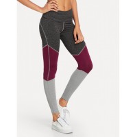 Colour Block Peg Leg Leggings