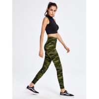 Camouflage Print Ankle Leggings