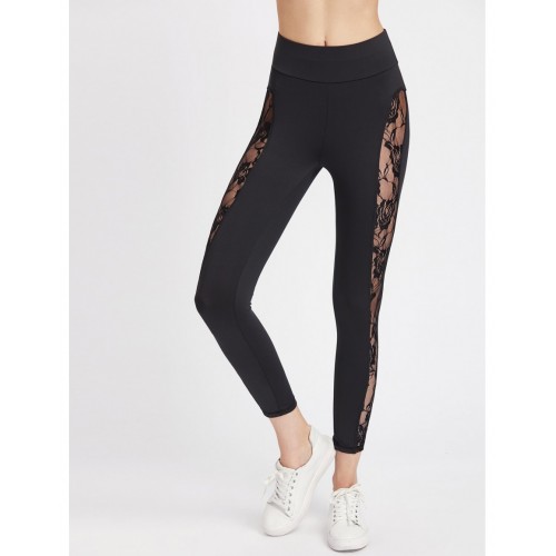 Lace Insert Leggings