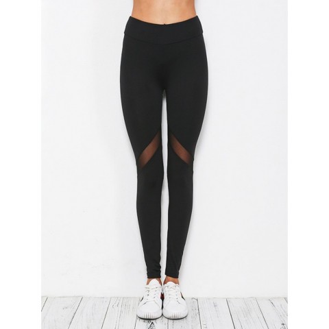 Contrast Paneled Gym Leggings