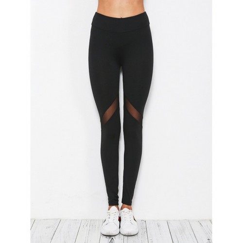 Contrast Paneled Gym Leggings