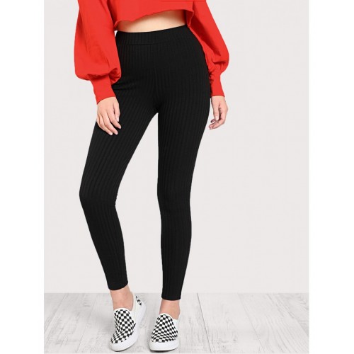 Elastic Waist Slim Leggings