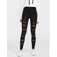 Criss Cross Mesh Leggings