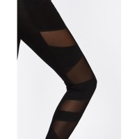 Sheer Mesh Panel Leggings