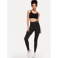 Waist Knot Solid Leggings