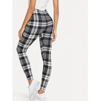 Plaid Print Leggings