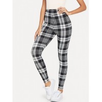 Plaid Print Leggings