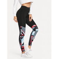 Geometric Print Skinny Leggings