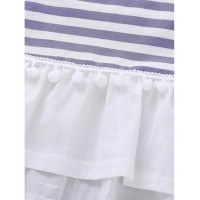 Baby Pom Pom Striped Top With Pants