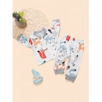 Baby Cartoon Print Top &amp;amp; Pants