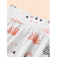 Baby Flamingo Print Top &amp;amp; Pants &amp;amp; Hat